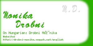 monika drobni business card